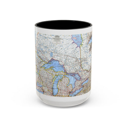 Canada - Central (1963) (Map) Accent Coffee Mug