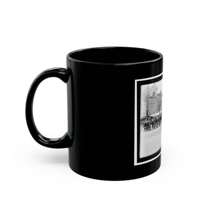 A Large Post In The Great Parade (U.S. Civil War) Black Coffee Mug