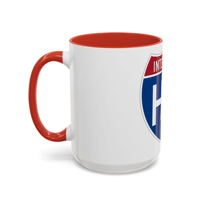 Interstate H2 (U.S. Highways) Accent Coffee Mug