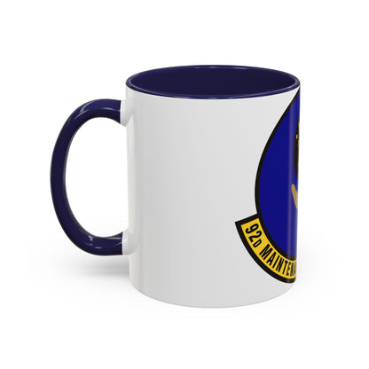 92 Maintenance Operations Squadron AMC (U.S. Air Force) Accent Coffee Mug