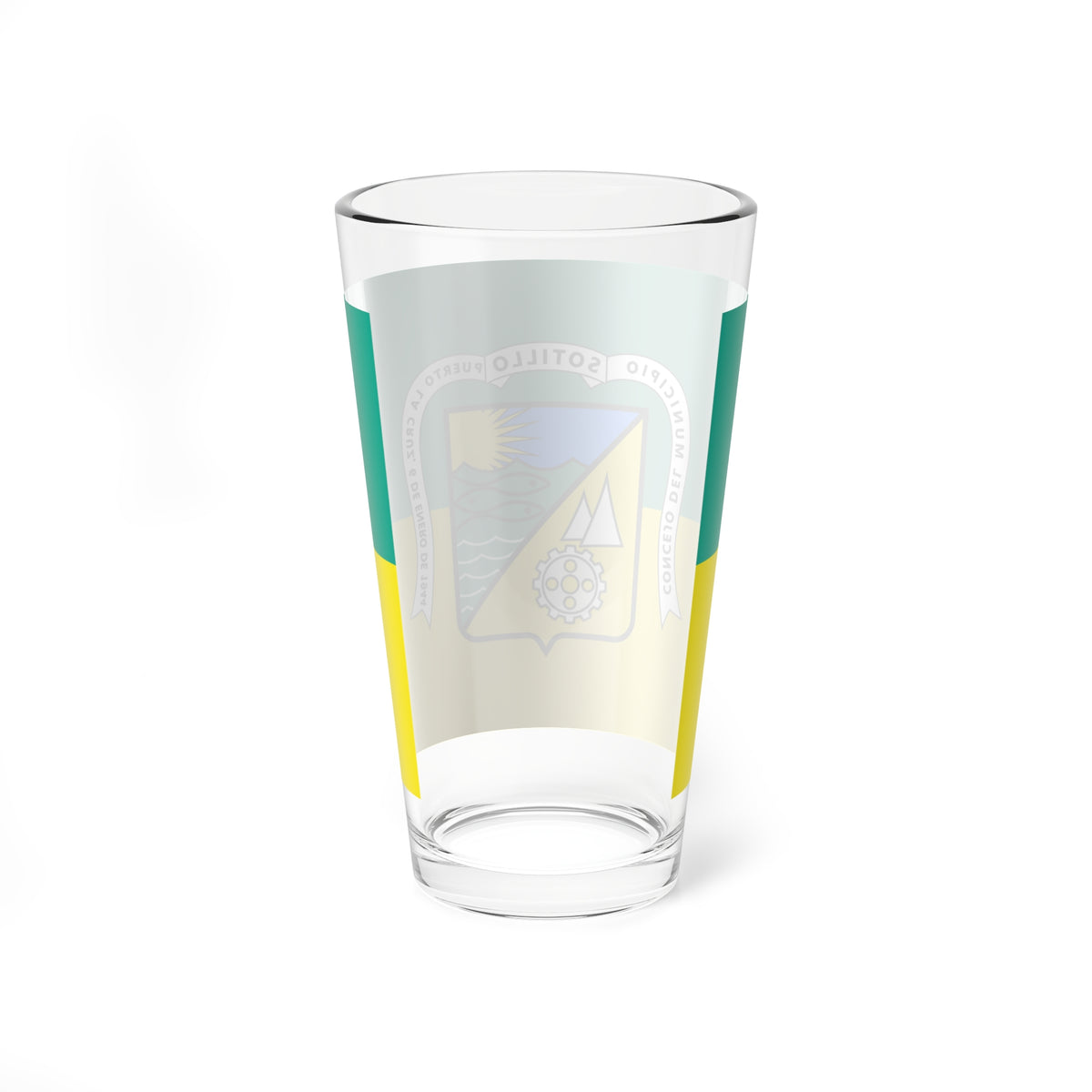 Bandera del municipio Sotillo Anzoategui (Venezuela) Pint Glass 16oz