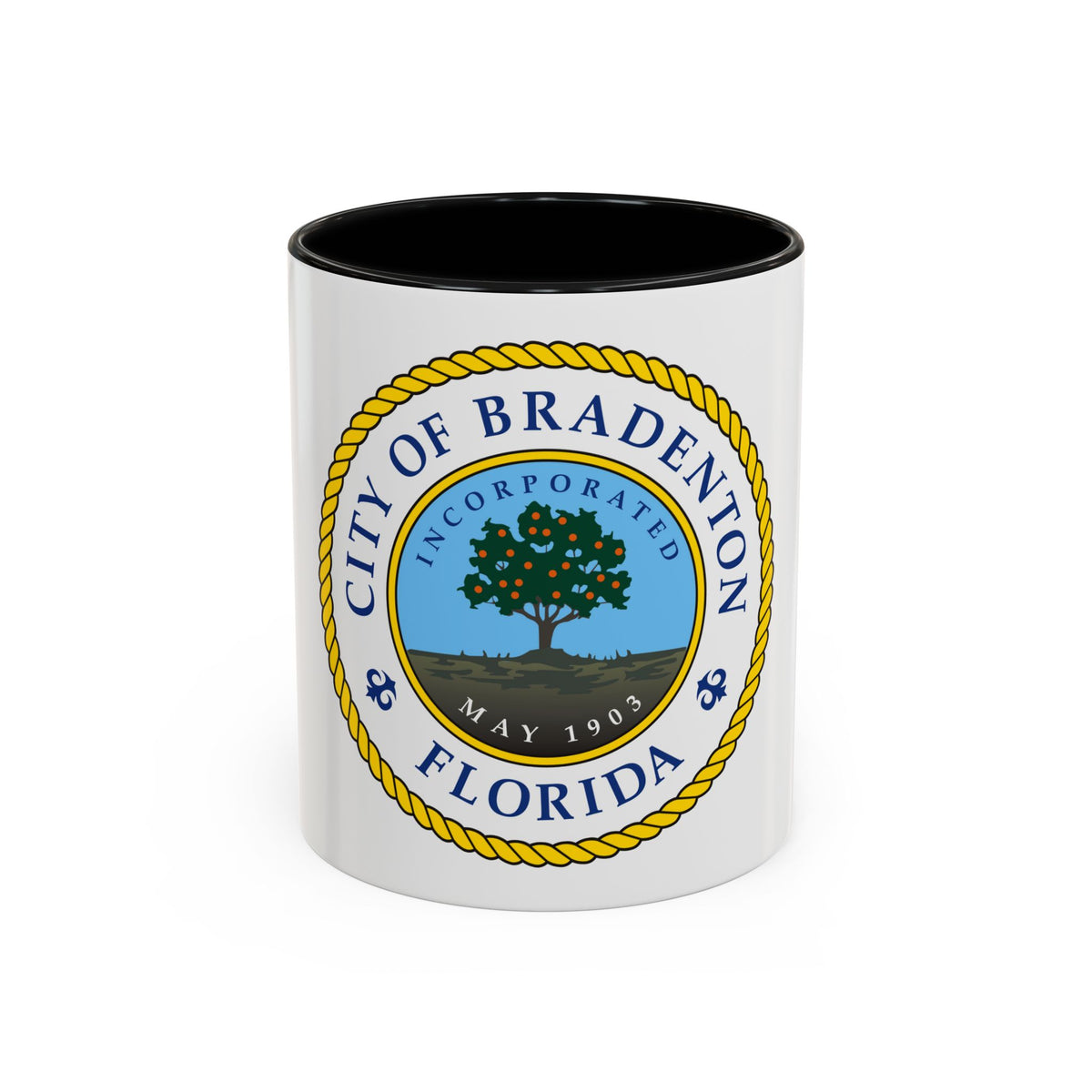 Seal of Bradenton Florida - Accent Coffee Mug
