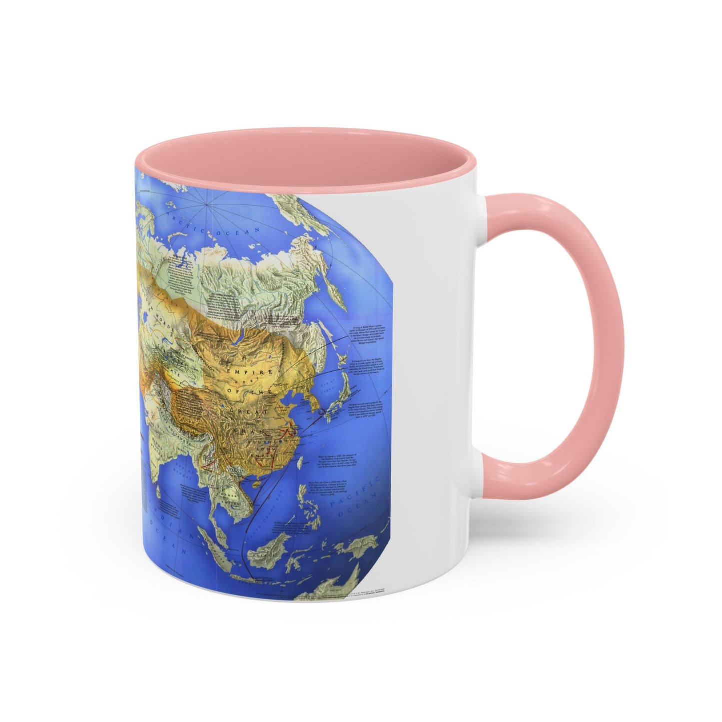 Mongol Khans and Their Legacy (1996) (Map) Accent Coffee Mug