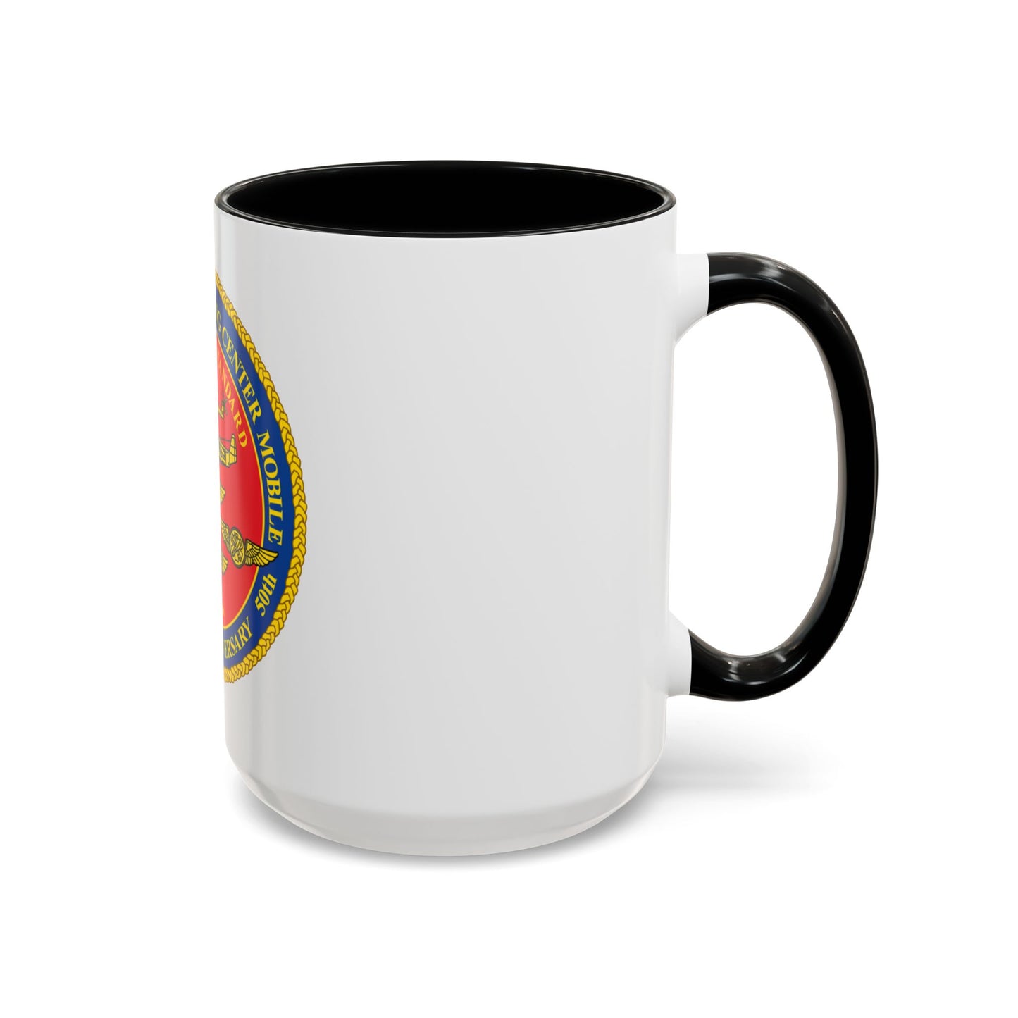 USCG Aviation Training Center Mobile (U.S. Coast Guard) Accent Coffee Mug
