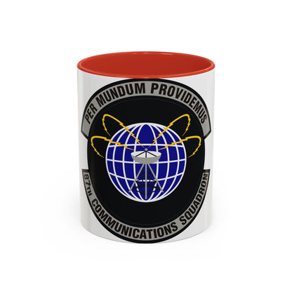 87th Communications Squadron (U.S. Air Force) Accent Coffee Mug