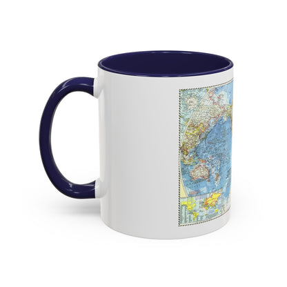 World Map (1960) (Map) Accent Coffee Mug