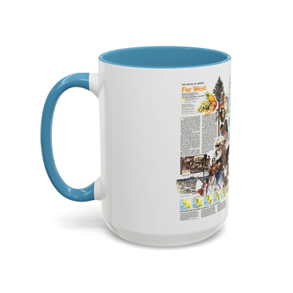 USA - Far West 2 (1984) (Map) Accent Coffee Mug