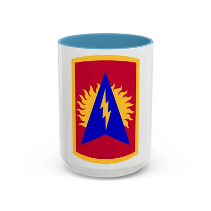 164th Air Defense Artillery Brigade (U.S. Army) Accent Coffee Mug 15oz Light Blue - Go Mug Yourself