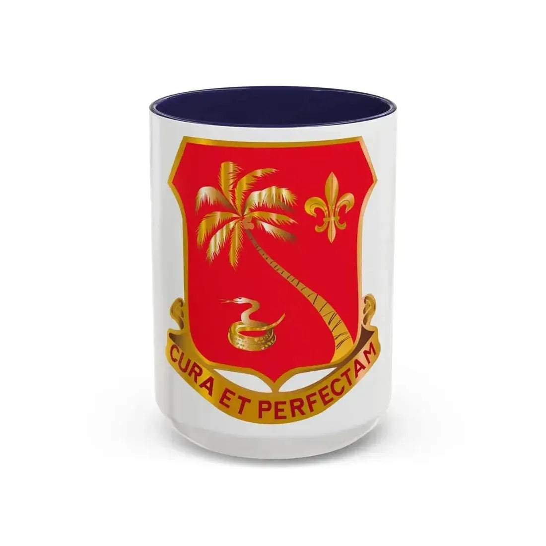 164th Field Artillery Battalion (U.S. Army) Accent Coffee Mug 15oz Navy - Go Mug Yourself