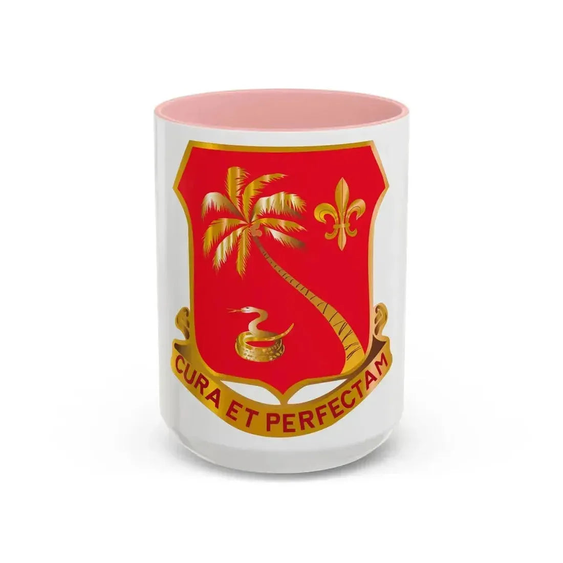164th Field Artillery Battalion (U.S. Army) Accent Coffee Mug 15oz Pink - Go Mug Yourself