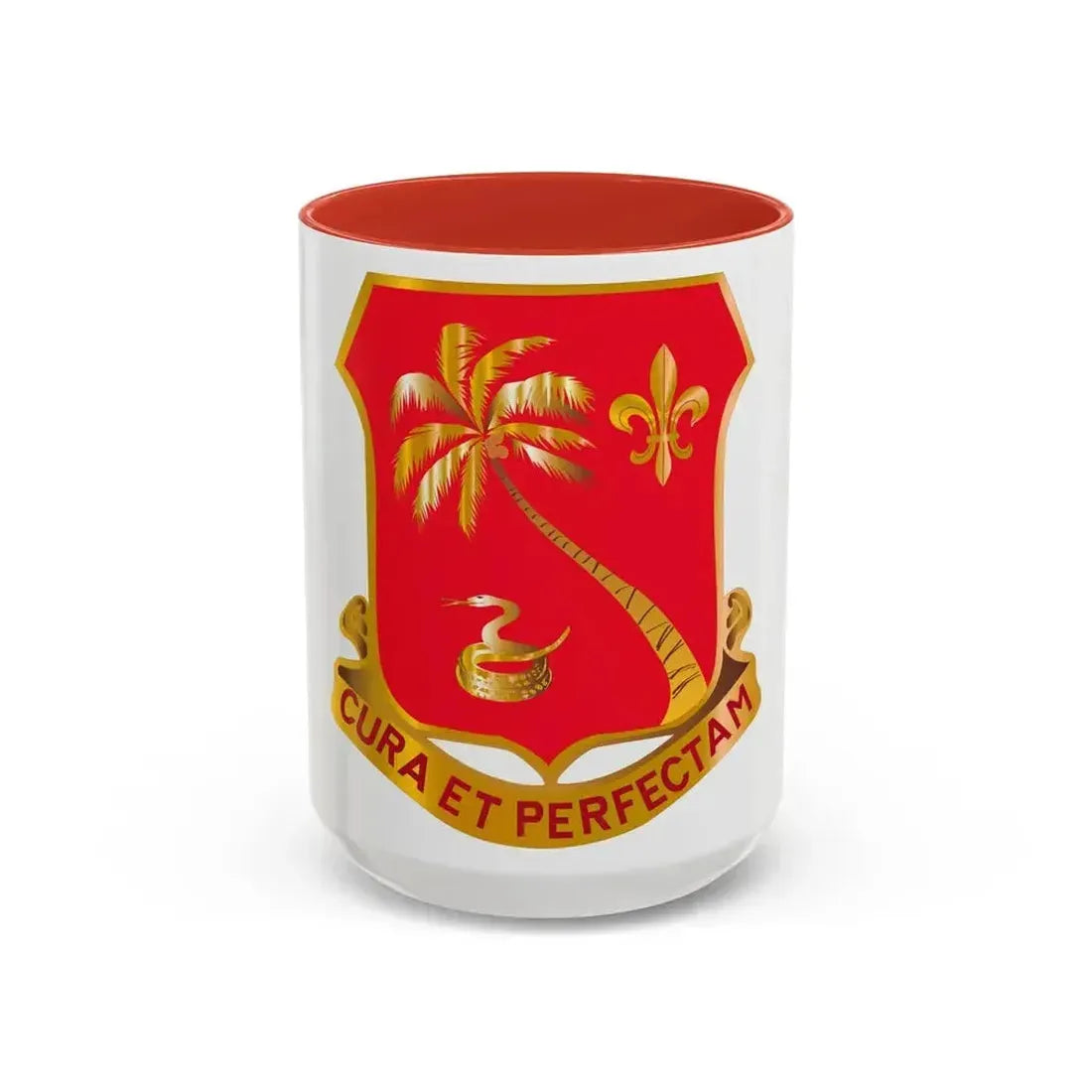 164th Field Artillery Battalion (U.S. Army) Accent Coffee Mug 15oz Red - Go Mug Yourself