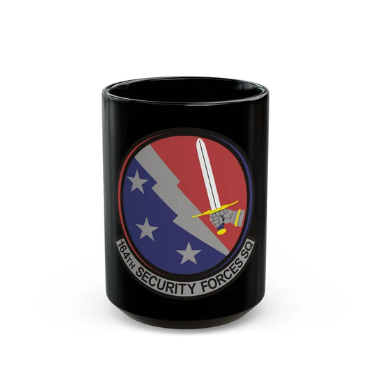 164th Security Forces Squadron (U.S. Air Force) Black Coffee Mug-15oz-Go Mug Yourself