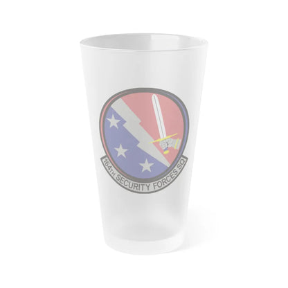 164th Security Forces Squadron (U.S. Air Force) Frosted Pint Glass 16oz-16oz-Frosted-Go Mug Yourself