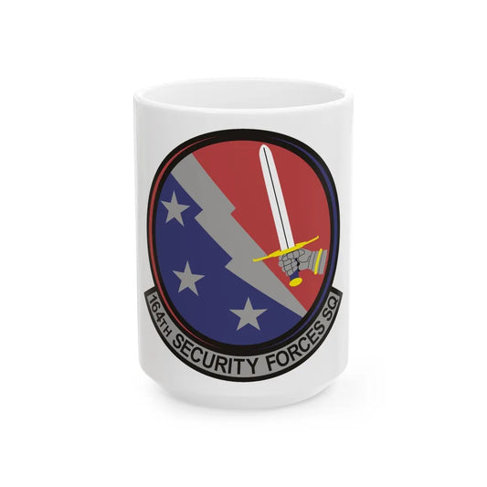 164th Security Forces Squadron (U.S. Air Force) White Coffee Mug-15oz-Go Mug Yourself