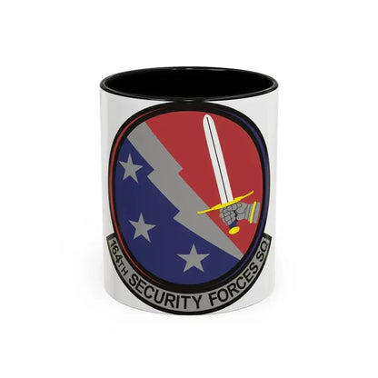 164th Security Forces Squadron (U.S. Air Force) Accent Coffee Mug 11oz Black - Go Mug Yourself