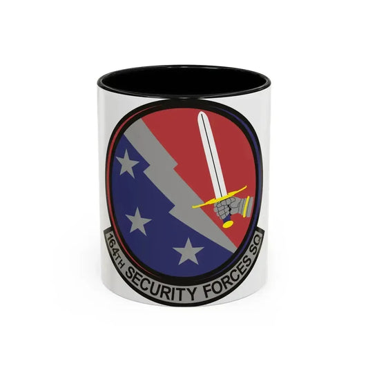164th Security Forces Squadron (U.S. Air Force) Accent Coffee Mug 11oz Black - Go Mug Yourself