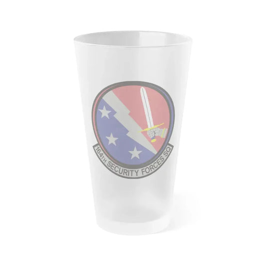 164th Security Forces Squadron (U.S. Air Force) Frosted Pint Glass 16oz 16oz Frosted - Go Mug Yourself