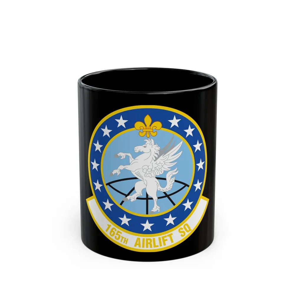 165 Airlift Squadron (U.S. Air Force) Black Coffee Mug-11oz-Go Mug Yourself