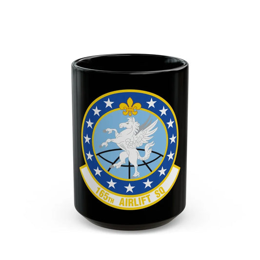 165 Airlift Squadron (U.S. Air Force) Black Coffee Mug-15oz-Go Mug Yourself