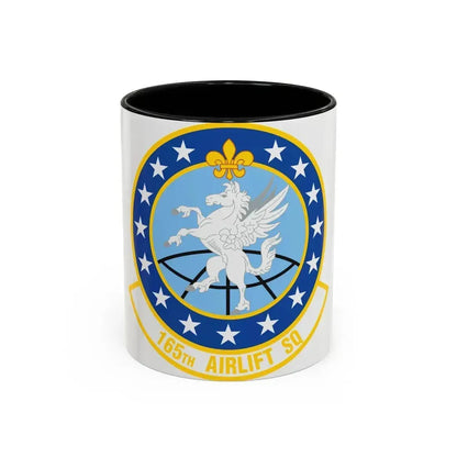 165 Airlift Squadron (U.S. Air Force) Accent Coffee Mug 11oz Black - Go Mug Yourself