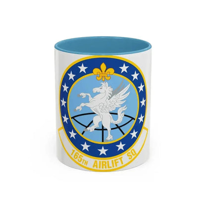 165 Airlift Squadron (U.S. Air Force) Accent Coffee Mug 11oz Light Blue - Go Mug Yourself