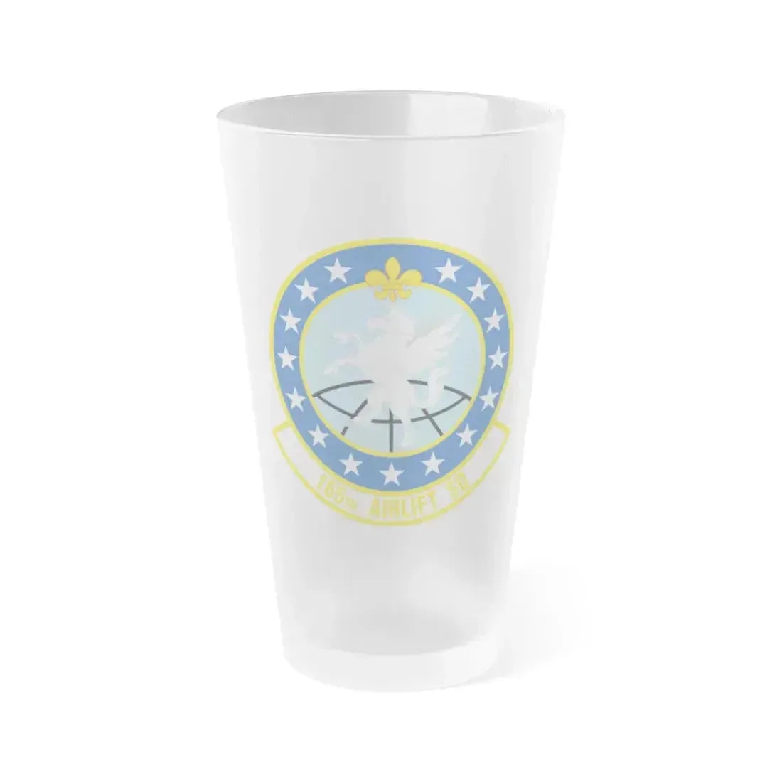 165 Airlift Squadron (U.S. Air Force) Frosted Pint Glass 16oz 16oz Frosted - Go Mug Yourself