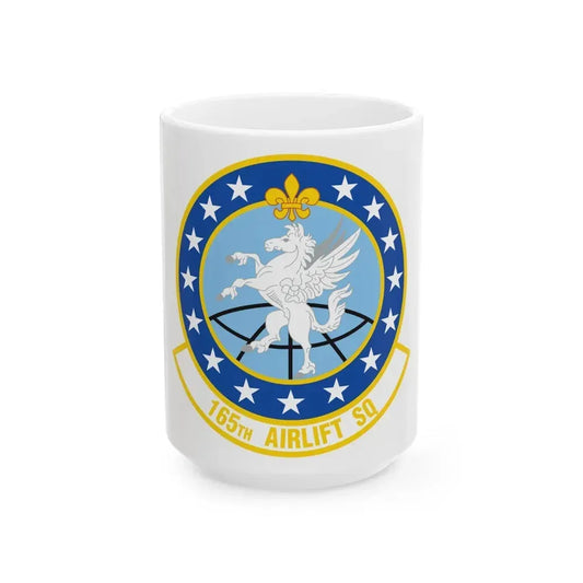 165 Airlift Squadron (U.S. Air Force) White Coffee Mug 15oz - Go Mug Yourself