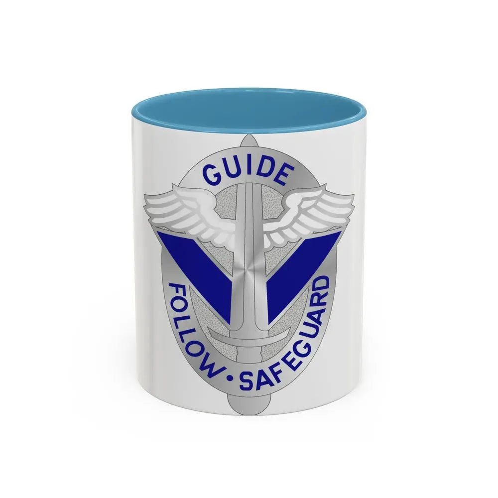 165 Aviation Group (U.S. Army) Accent Coffee Mug 11oz Light Blue - Go Mug Yourself