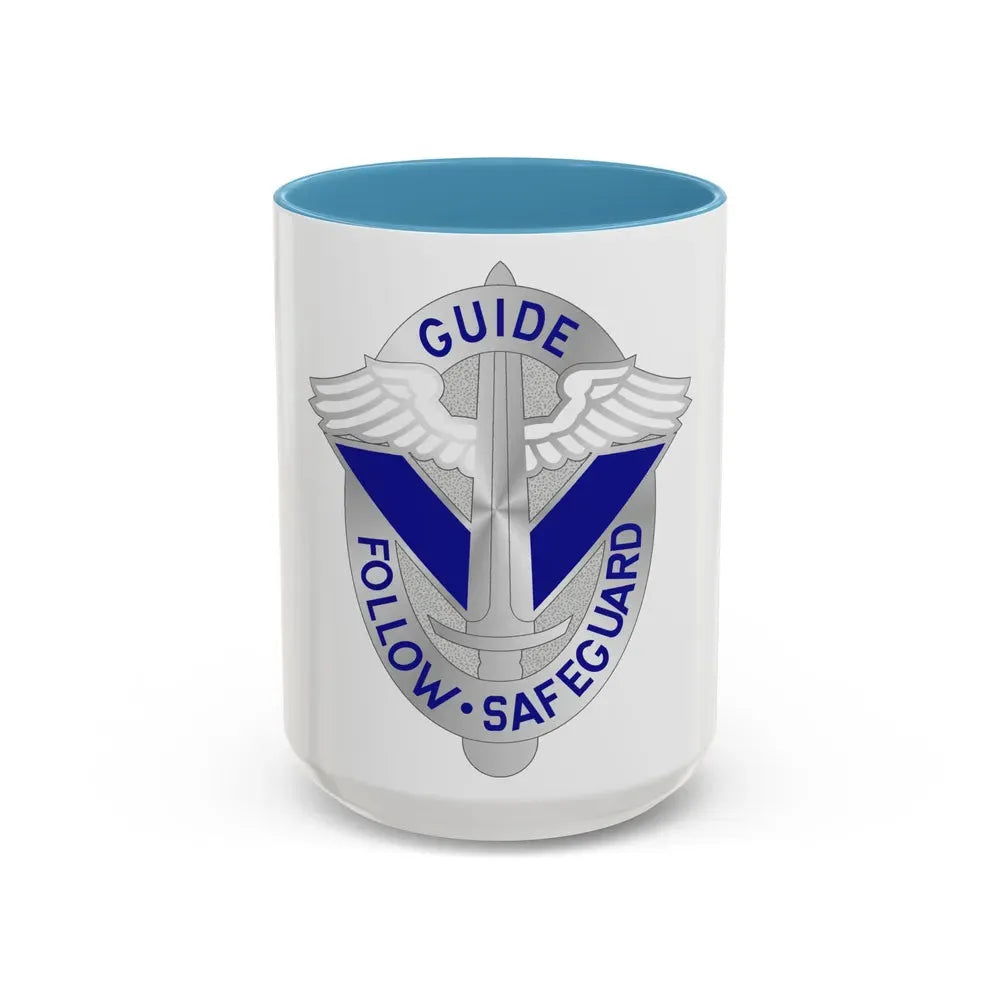 165 Aviation Group (U.S. Army) Accent Coffee Mug 15oz Light Blue - Go Mug Yourself
