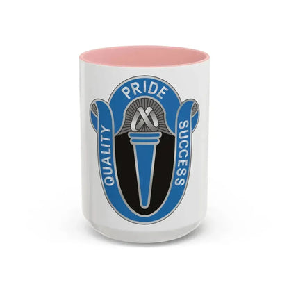 165 Military Intelligence Battalion (U.S. Army) Accent Coffee Mug 15oz Pink - Go Mug Yourself