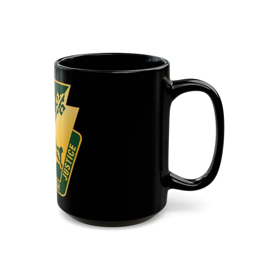 165 Military Police Pennsylvania National Guard (U.S. Army) Black Coffee Mug-Go Mug Yourself