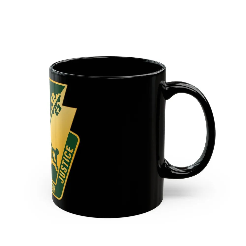 165 Military Police Pennsylvania National Guard (U.S. Army) Black Coffee Mug-Go Mug Yourself