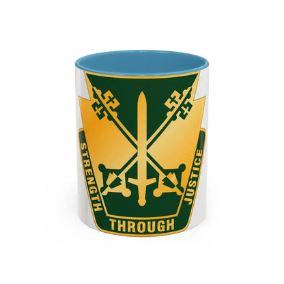 165 Military Police Pennsylvania National Guard (U.S. Army) Accent Coffee Mug 11oz Light Blue - Go Mug Yourself