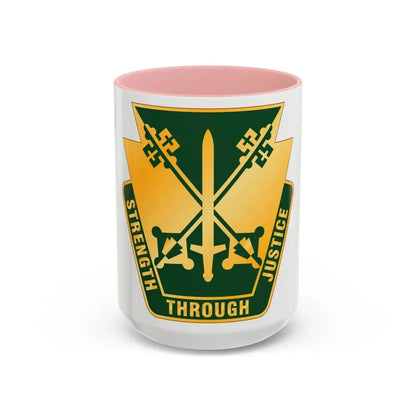 165 Military Police Pennsylvania National Guard (U.S. Army) Accent Coffee Mug 15oz Pink - Go Mug Yourself