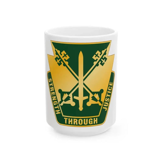 165 Military Police Pennsylvania National Guard (U.S. Army) White Coffee Mug 15oz - Go Mug Yourself