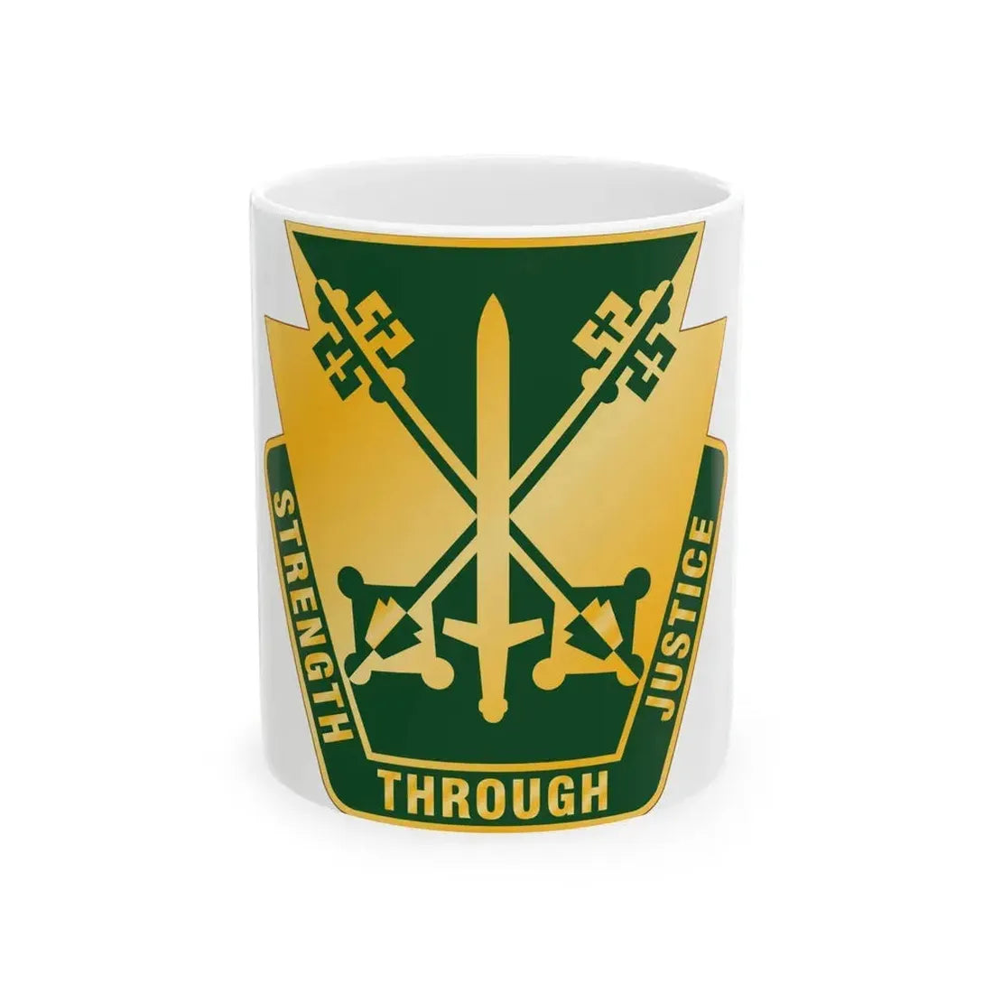 165 Military Police Pennsylvania National Guard (U.S. Army) White Coffee Mug - Go Mug Yourself