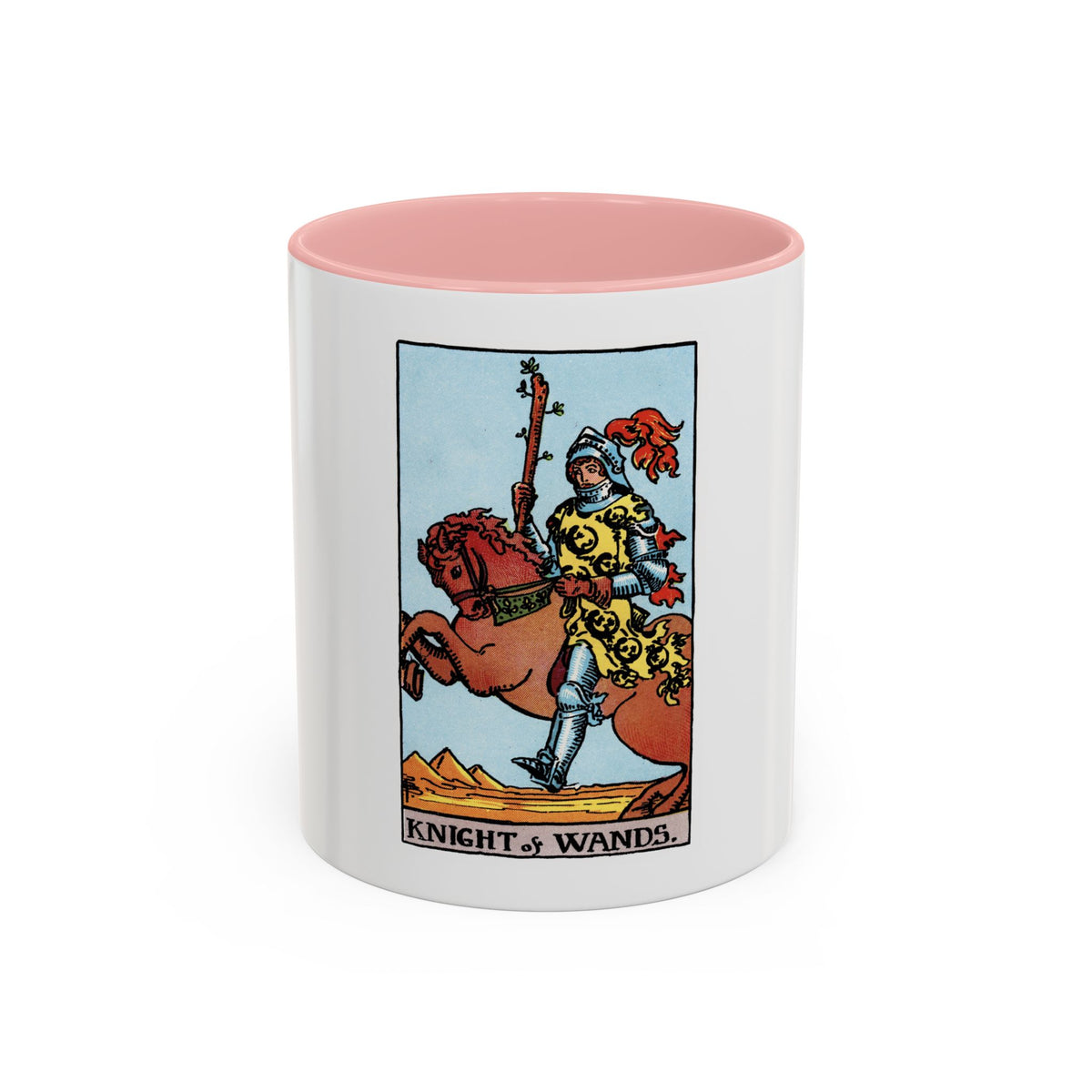 The Knight of Wands (Tarot Card) Accent Coffee Mug
