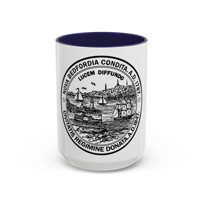Seal of New Bedford Massachusetts - Accent Coffee Mug