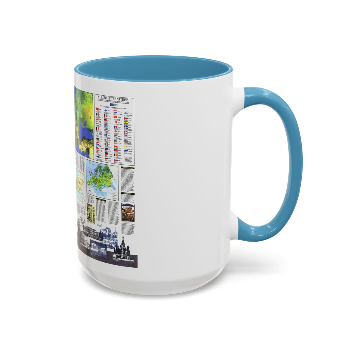 Europe, The New (1992) (Map) Accent Coffee Mug