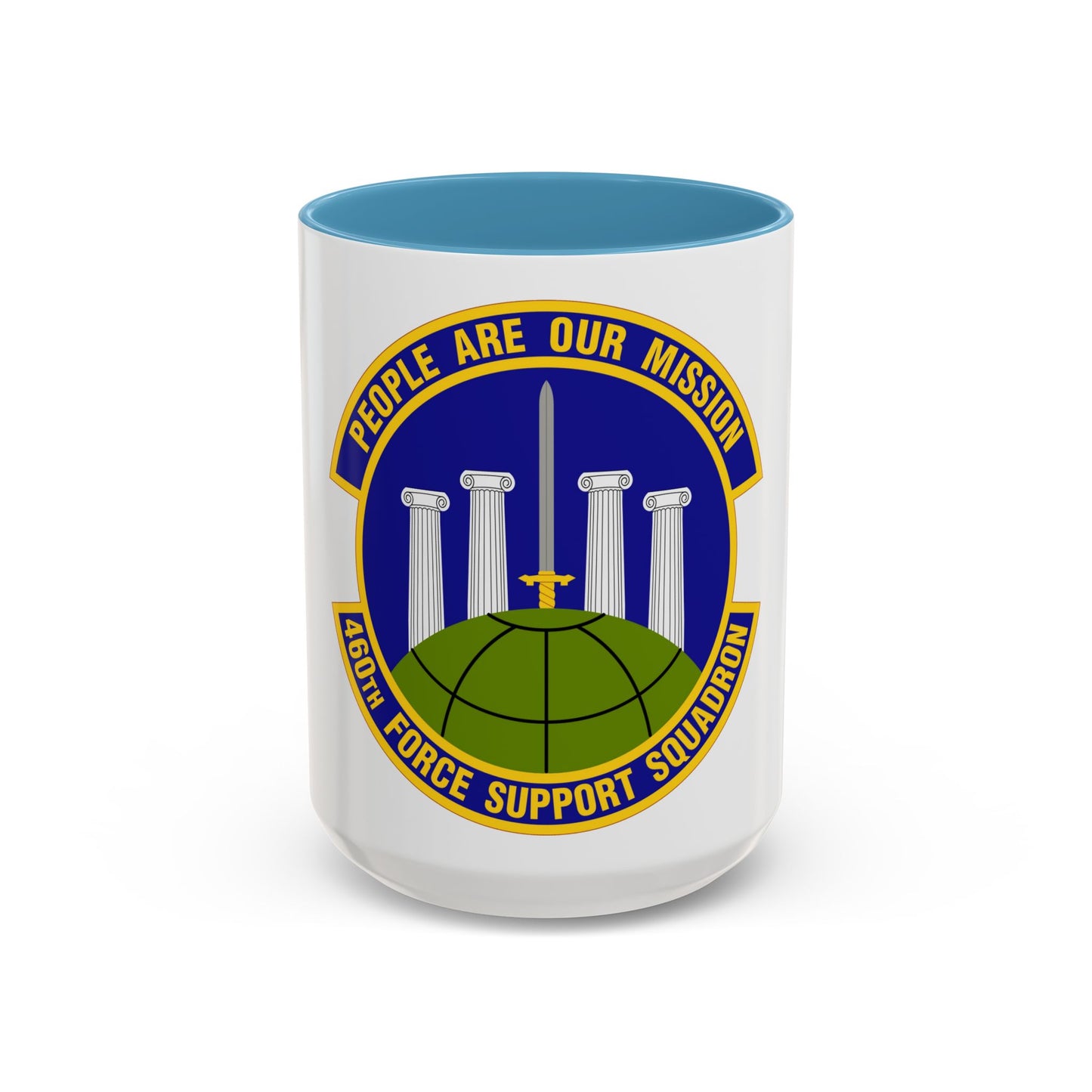 460 Force Support Squadron AFSPC (U.S. Air Force) Accent Coffee Mug