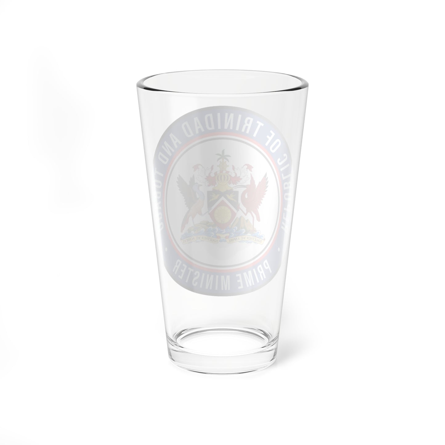 Seal of the Prime Minister Trinidad and Tobago (Trinidad and Tobago) (Coat of Arms) Pint Glass 16oz