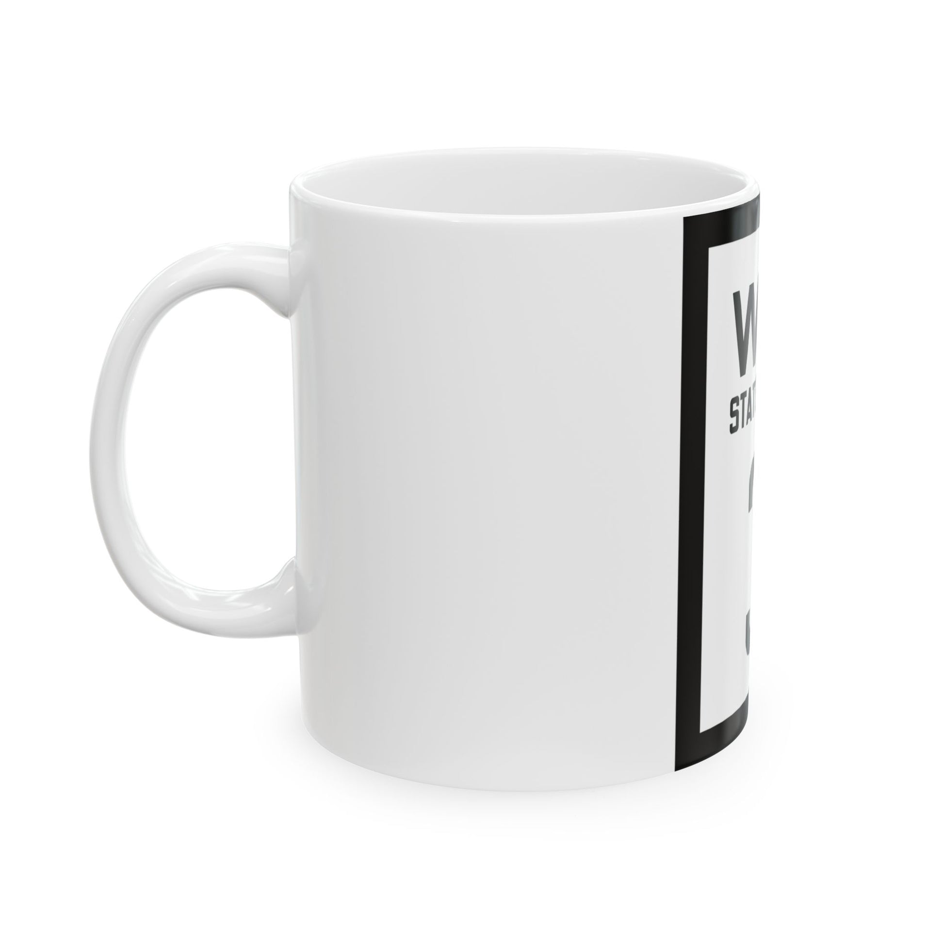WV-3 1922 (Virginia) (Road Sign) White Coffee Mug-Go Mug Yourself