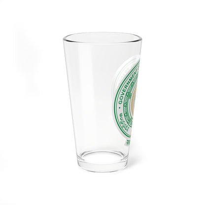 Emblem of Andhra Pradesh before 2014 (India) (Coat of Arms) Pint Glass 16oz