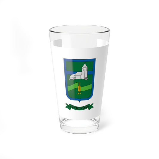 Flag of Hevizgyork (Hungary) Pint Glass 16oz
