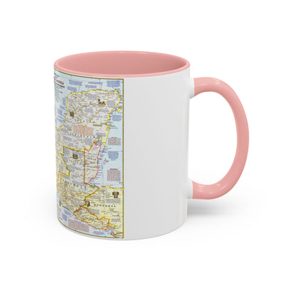 Central America - Archeological Map 1 (1968) (Map) Accent Coffee Mug