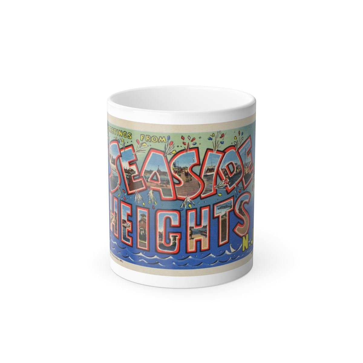 Greetings from Seaside Heights N J (Greeting Postcards) Color Changing Mug 11oz
