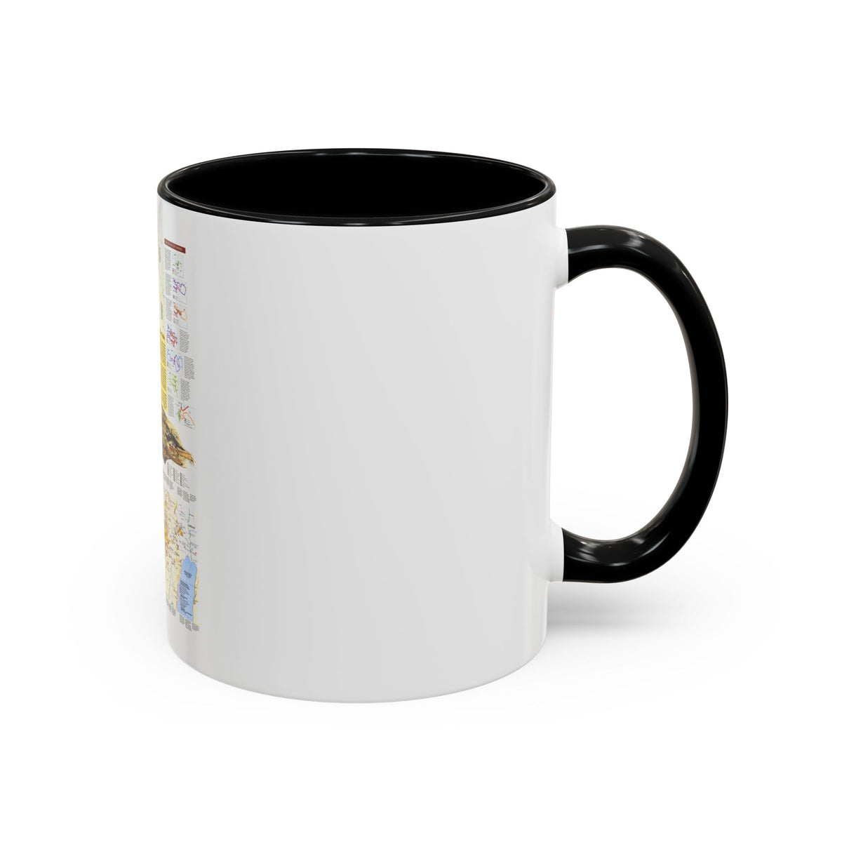 Middle East - Holy Land 2 (1989) (Map) Accent Coffee Mug