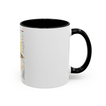 Middle East - Holy Land 2 (1989) (Map) Accent Coffee Mug