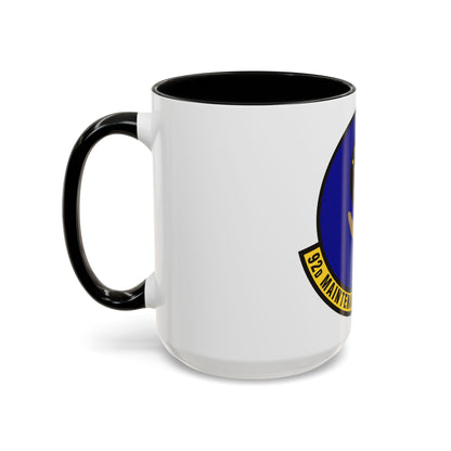 92 Maintenance Operations Squadron AMC (U.S. Air Force) Accent Coffee Mug