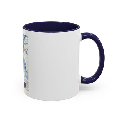 Atlantic Ocean (1990) (Map) Accent Coffee Mug